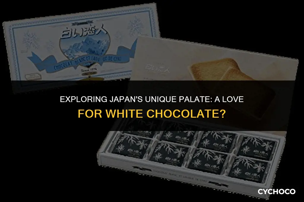 does japan like white chocolate