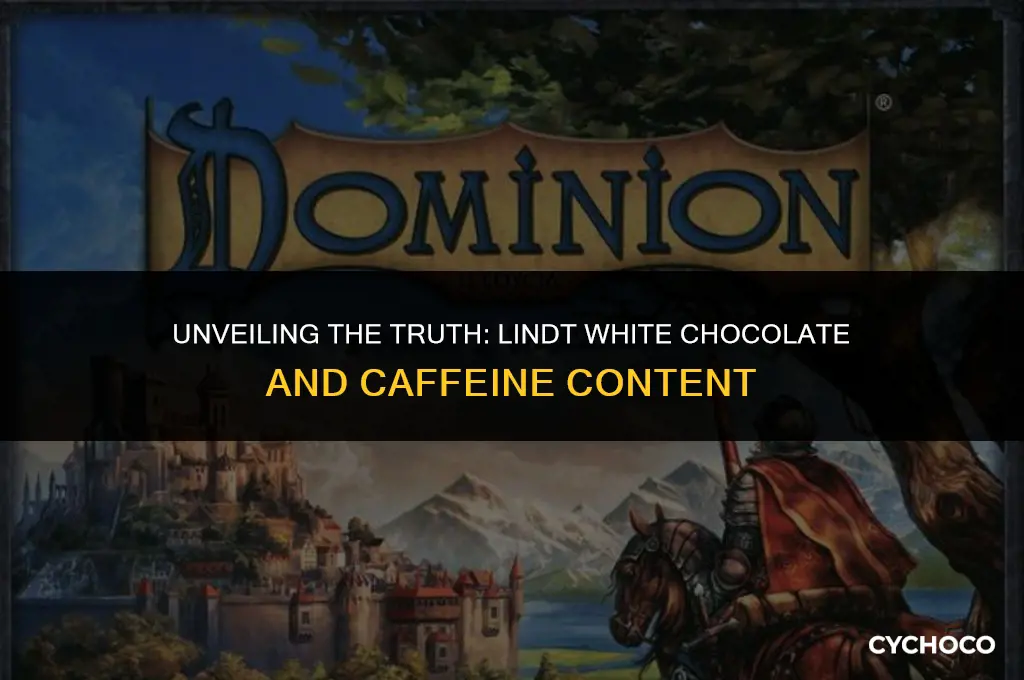 does lindt white chocolate contain caffeine