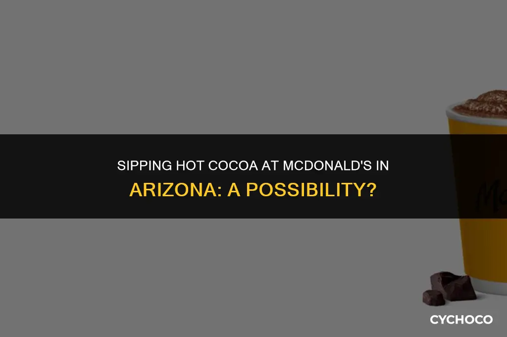 does mcdonalds have hot cocoa in arizona
