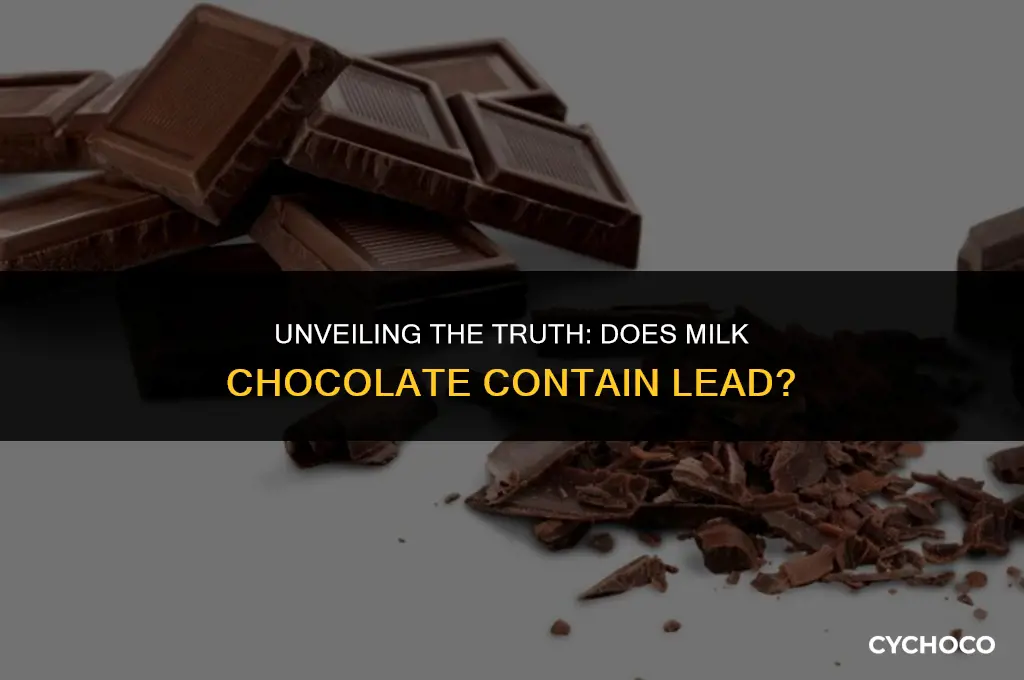 does milk chocolate have lead