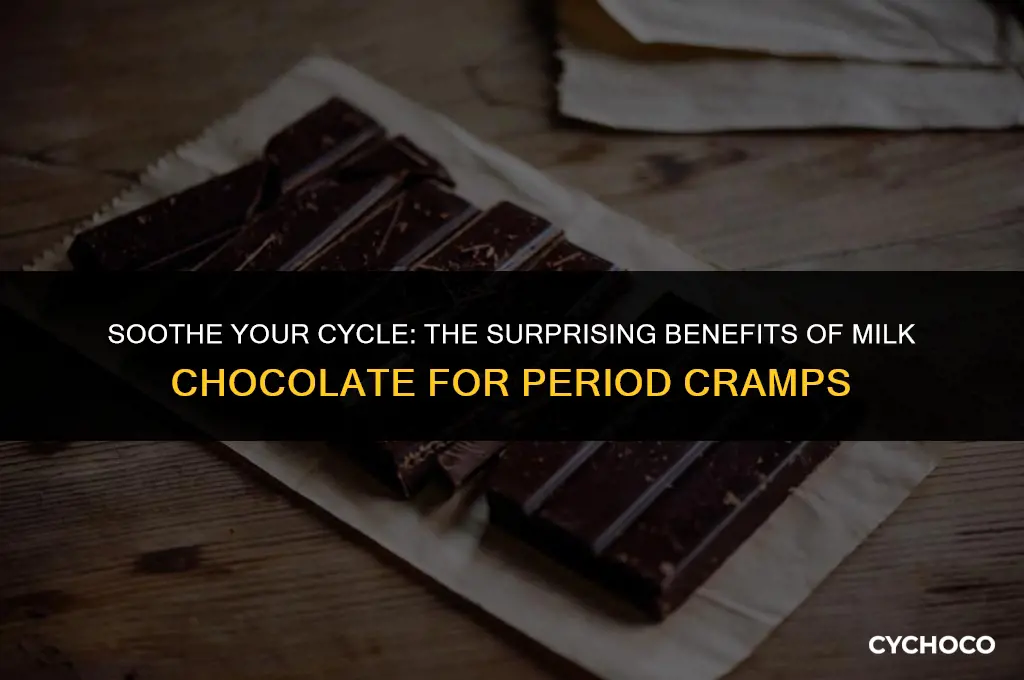 does milk chocolate help with period cramps