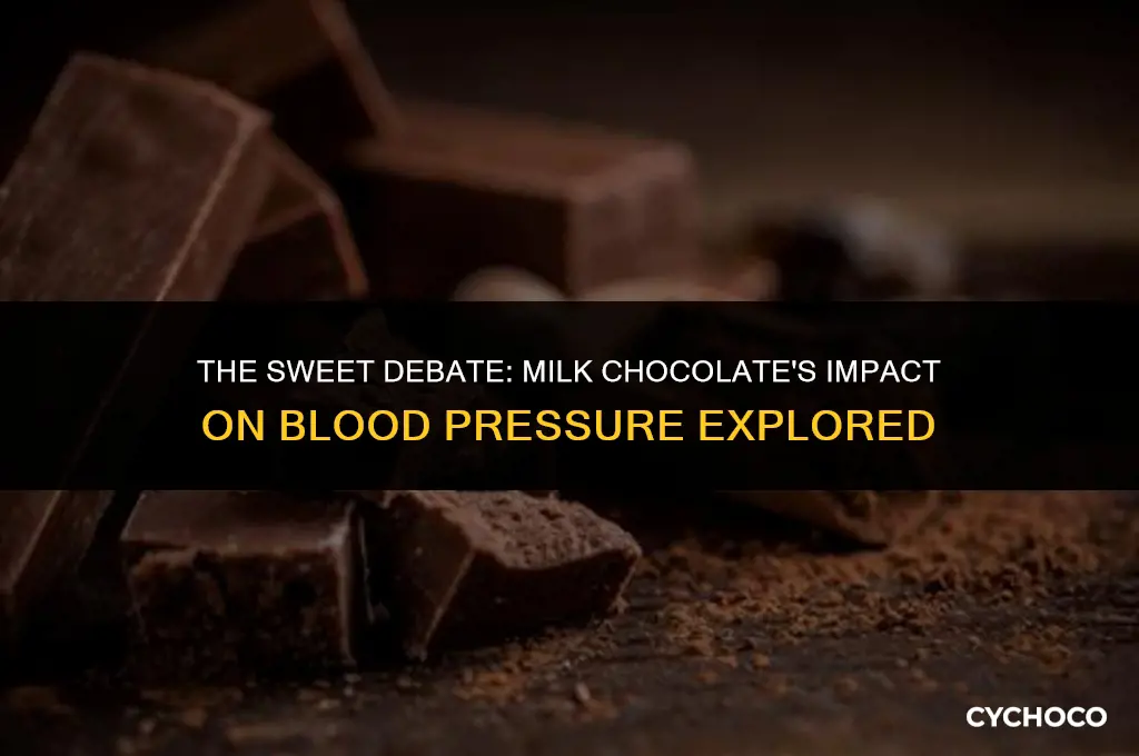 does milk chocolate raise blood pressure