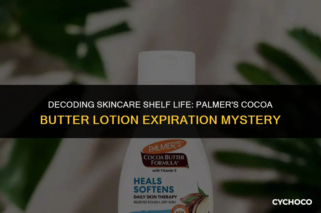 does palmers cocoa butter lotion expire