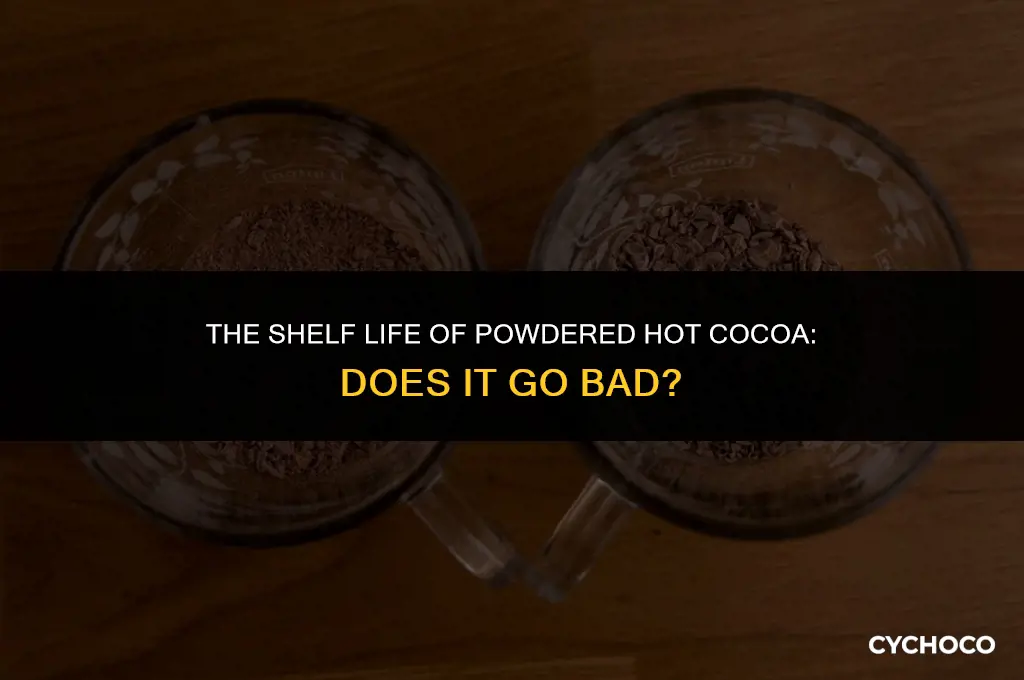 does powdered hot cocoa go bad