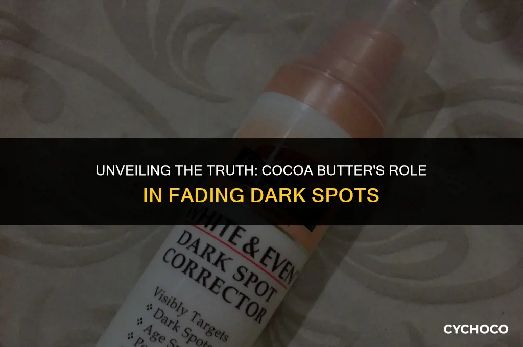 does pure cocoa butter fade dark spots