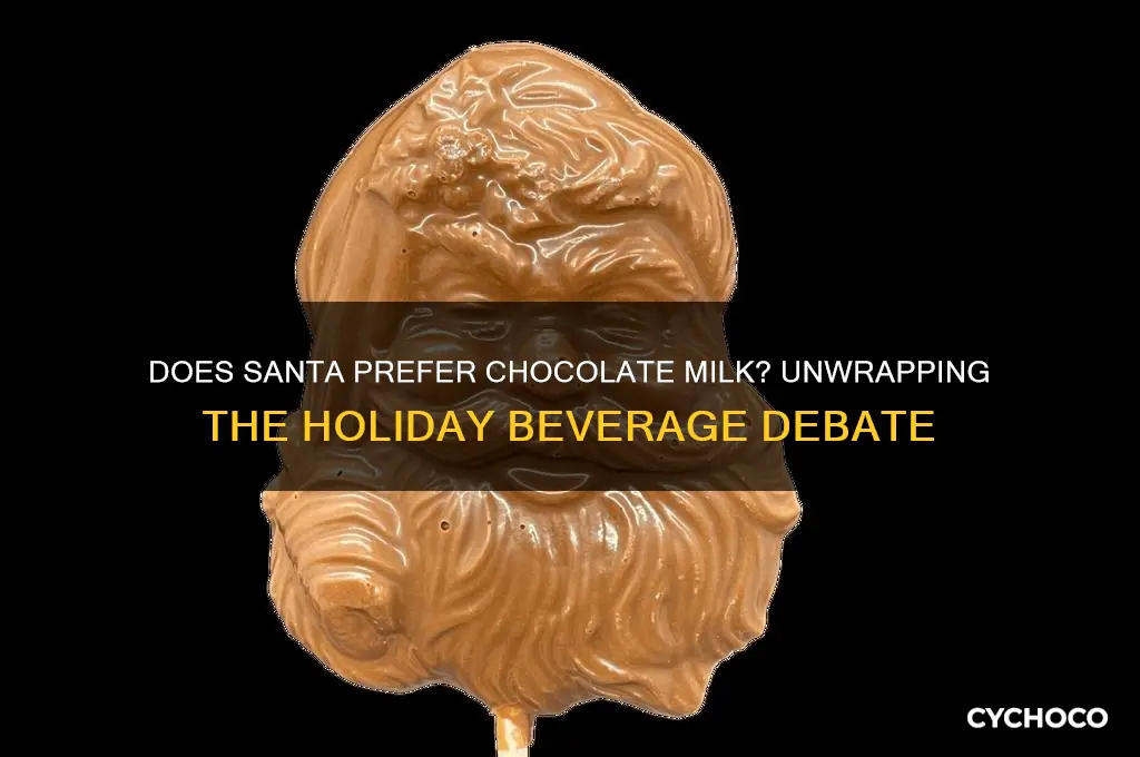 does santa like chocolate milk