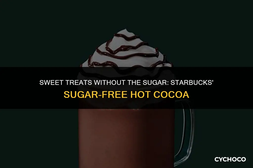 does starbucks have sugar free hot cocoa