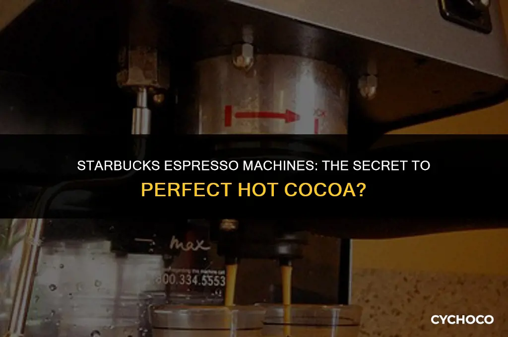 does starbucks use the espresso machine to make hot cocoa