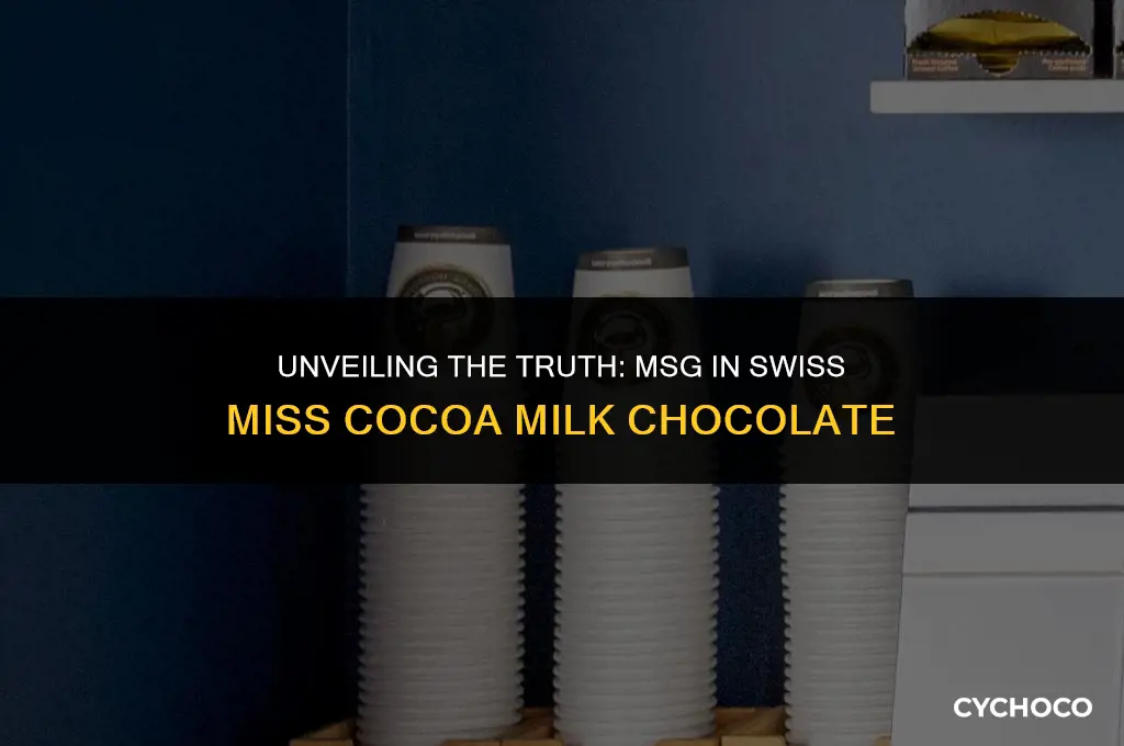 does swiss miss simply cocoa milk chocolate ingredients have msg