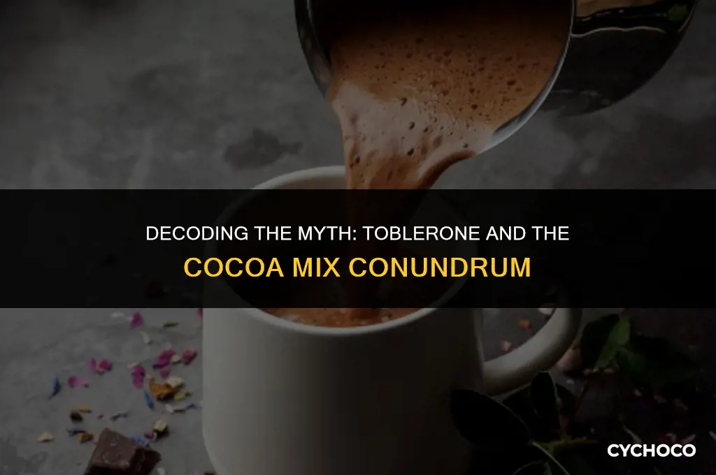 does toblerone make cocoa mix