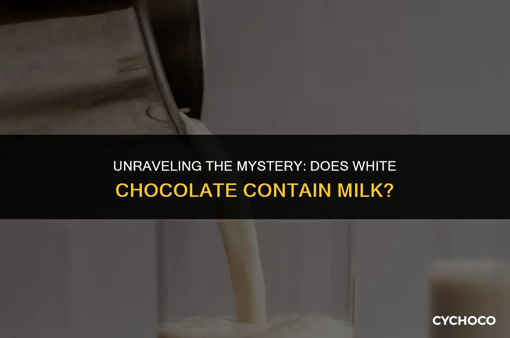 does white chocolate have milk in it