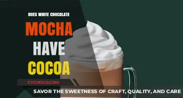 Exploring the Cocoa Content in White Chocolate Mocha