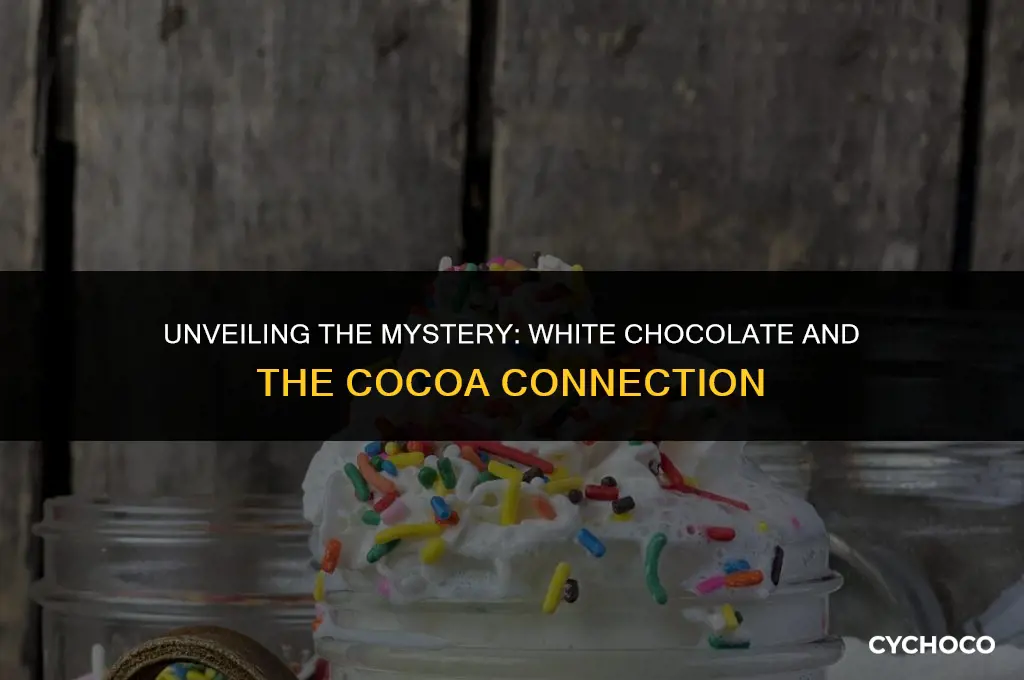 does white chocolate use cocoa