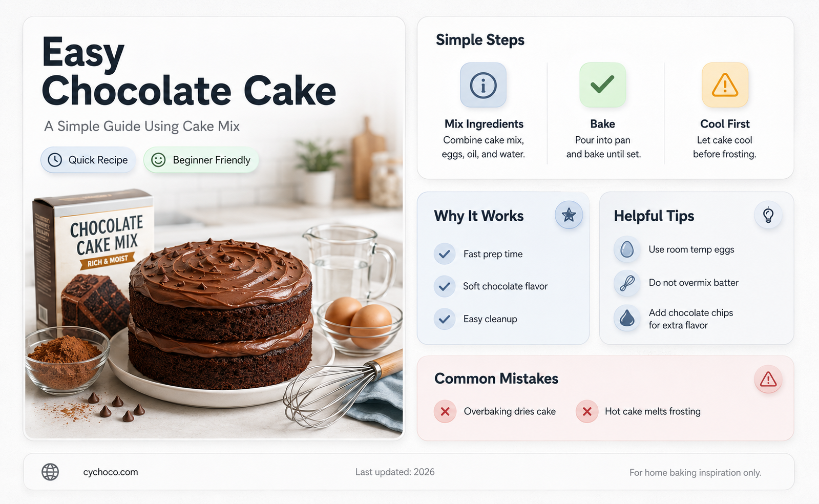 how to make a chocolate cake with cake mix