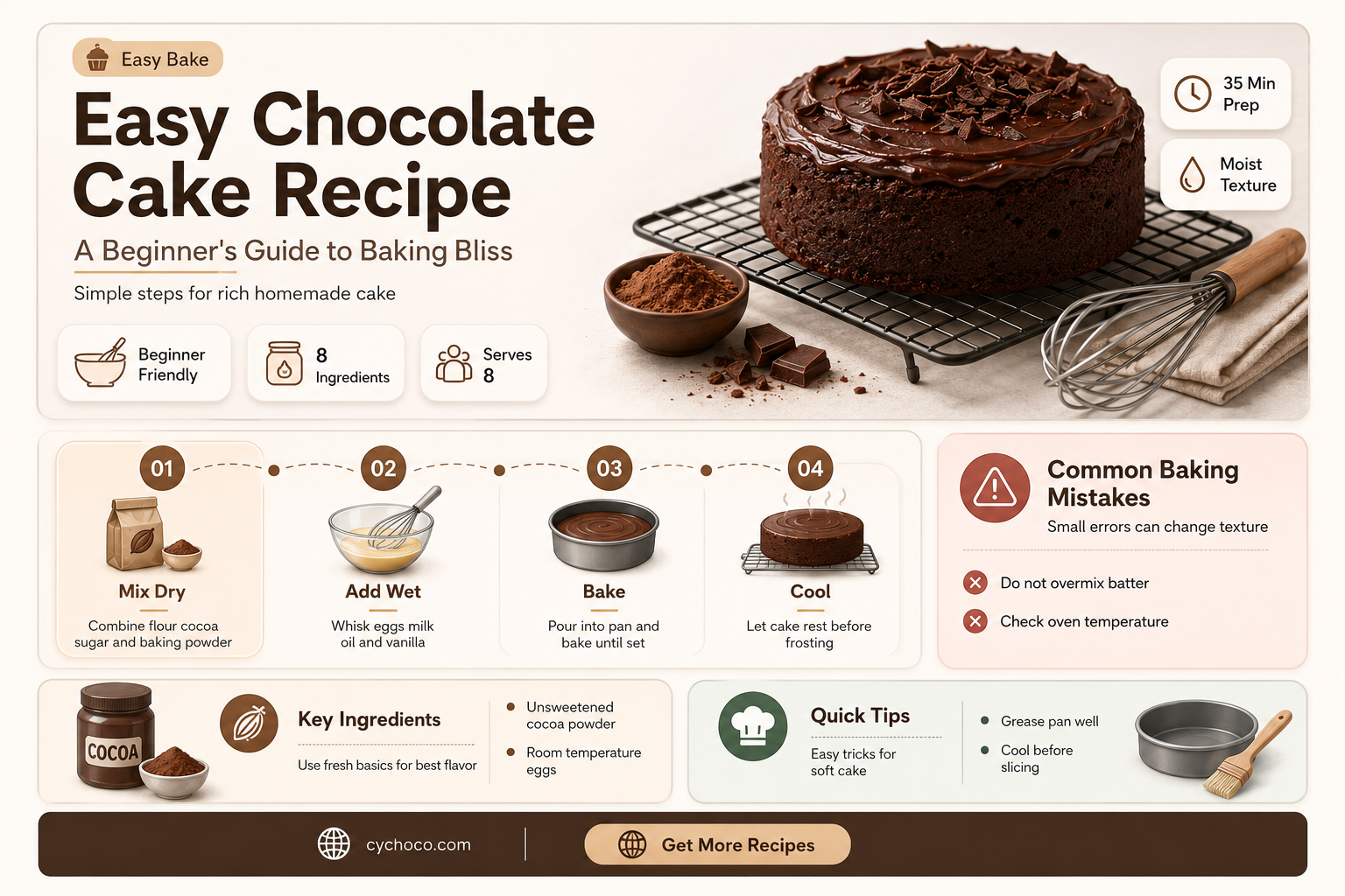how to make a basic chocolate cake
