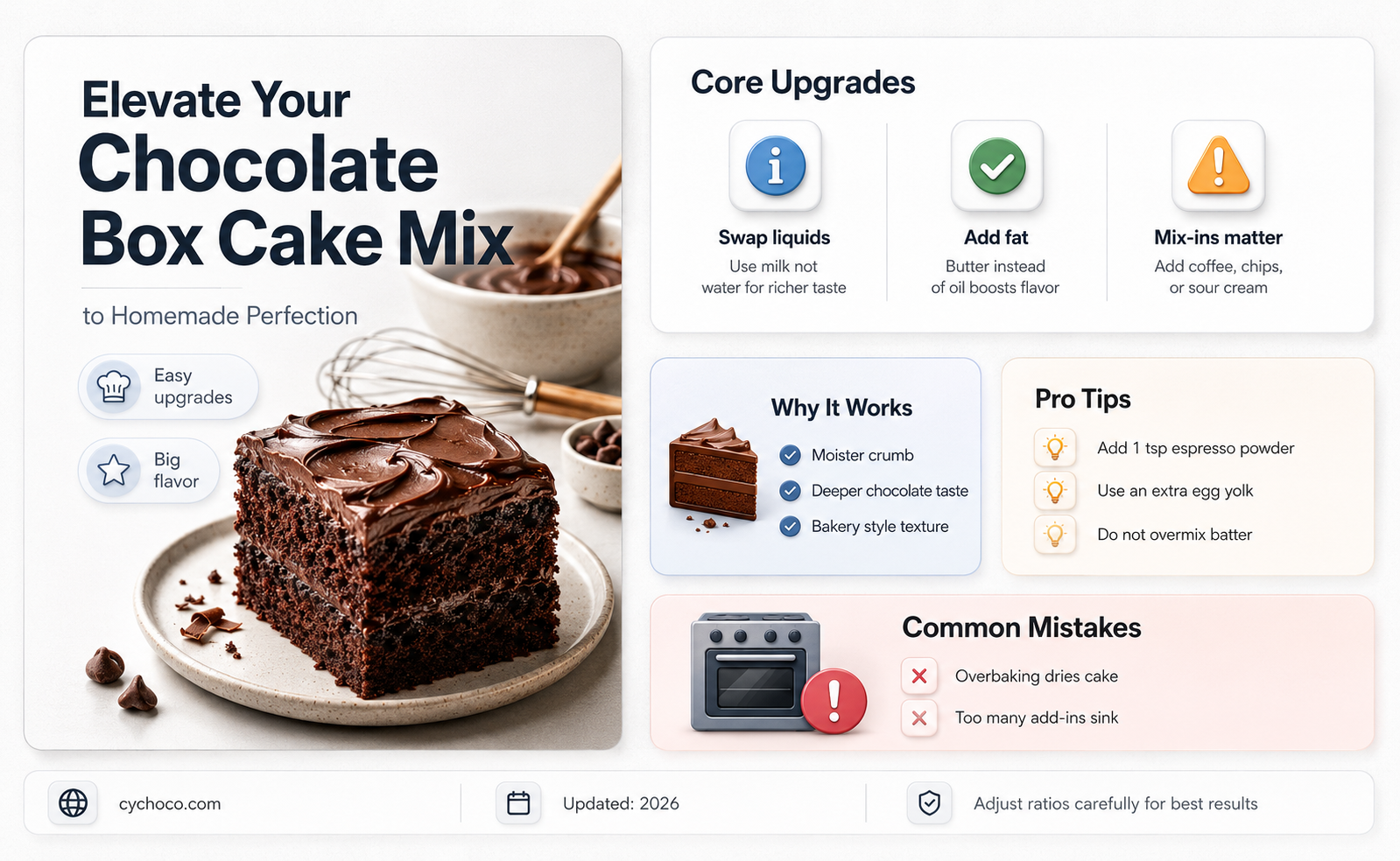 how to make chocolate box cake mix taste homemade