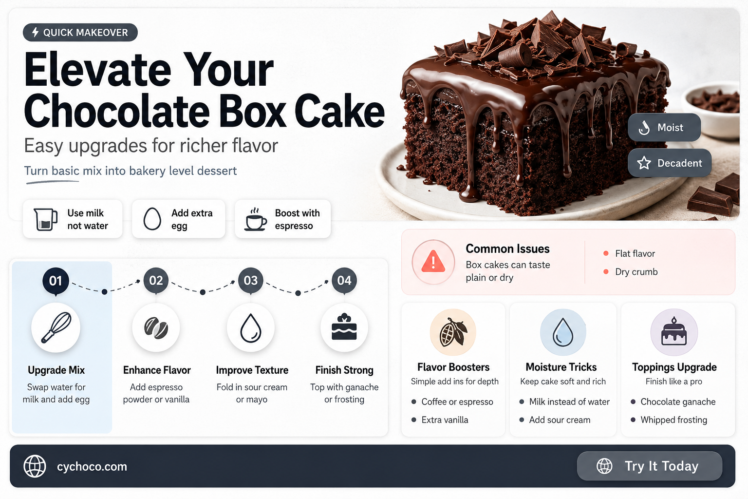 how to make chocolate box cake better