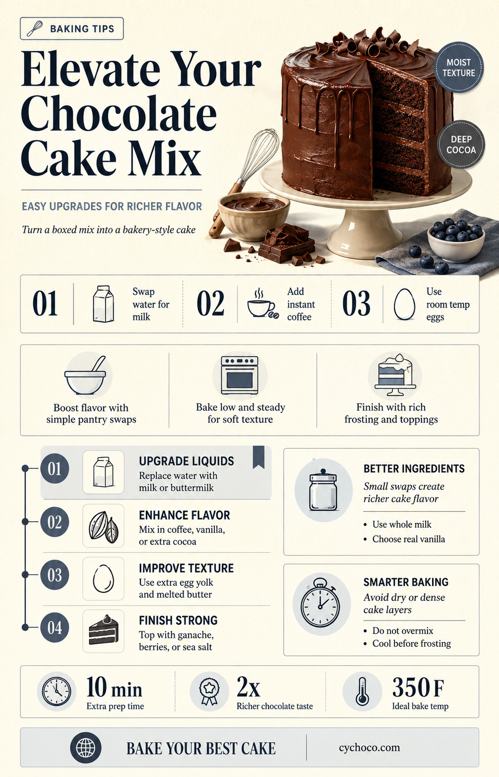 how to make a chocolate cake mix better
