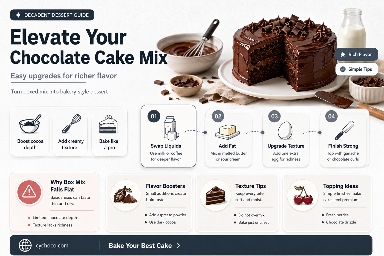 how to improve chocolate cake mix