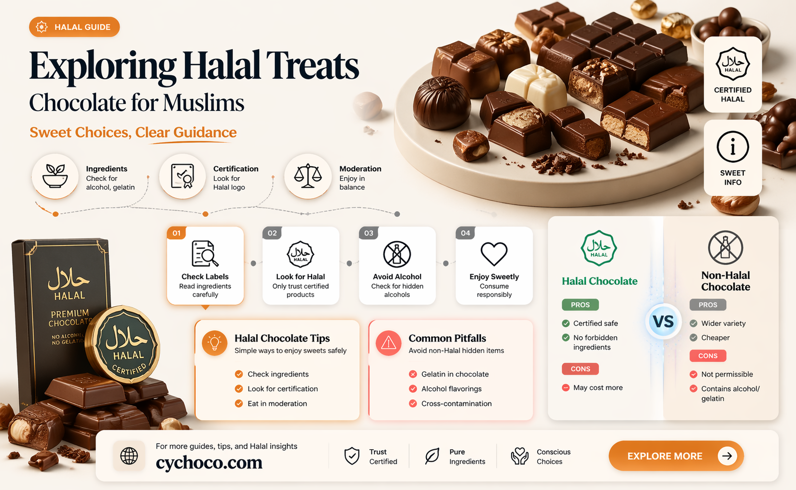 are muslims allowed to eat chocolate