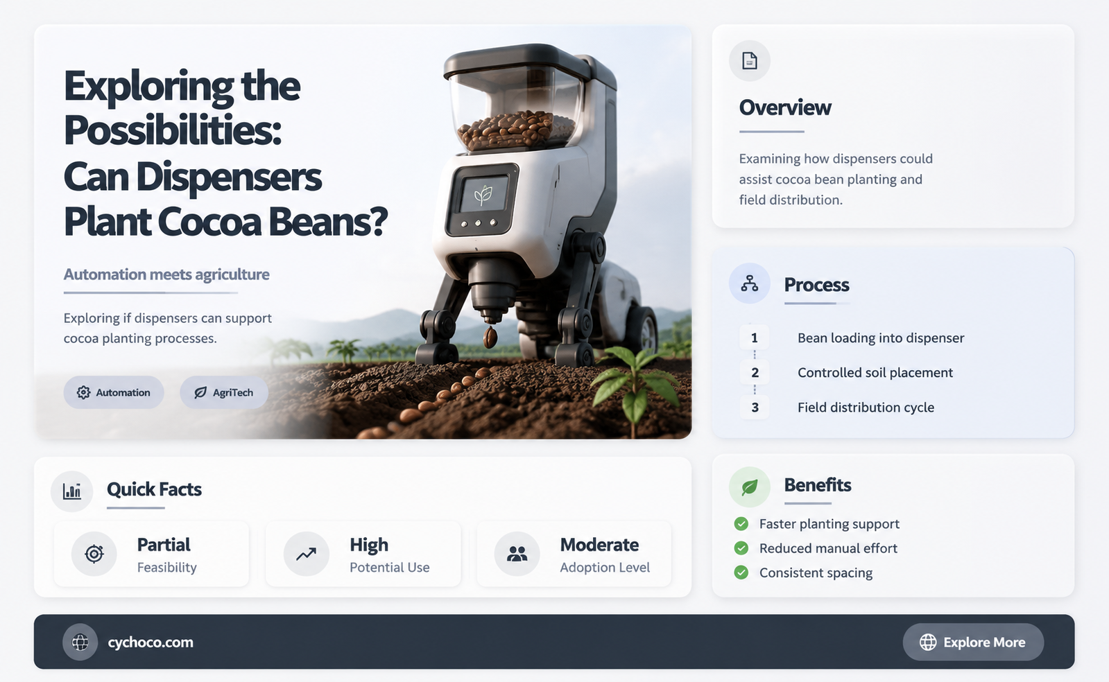 can dispensers plant cocoa beans