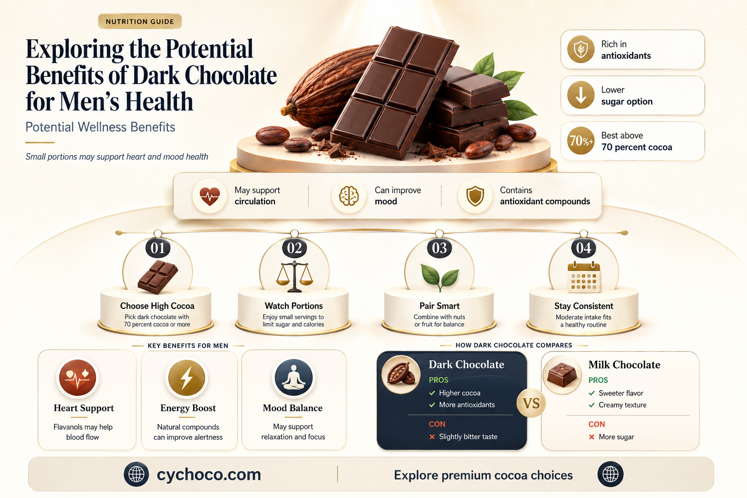 is the black chocolate good to improve the ed
