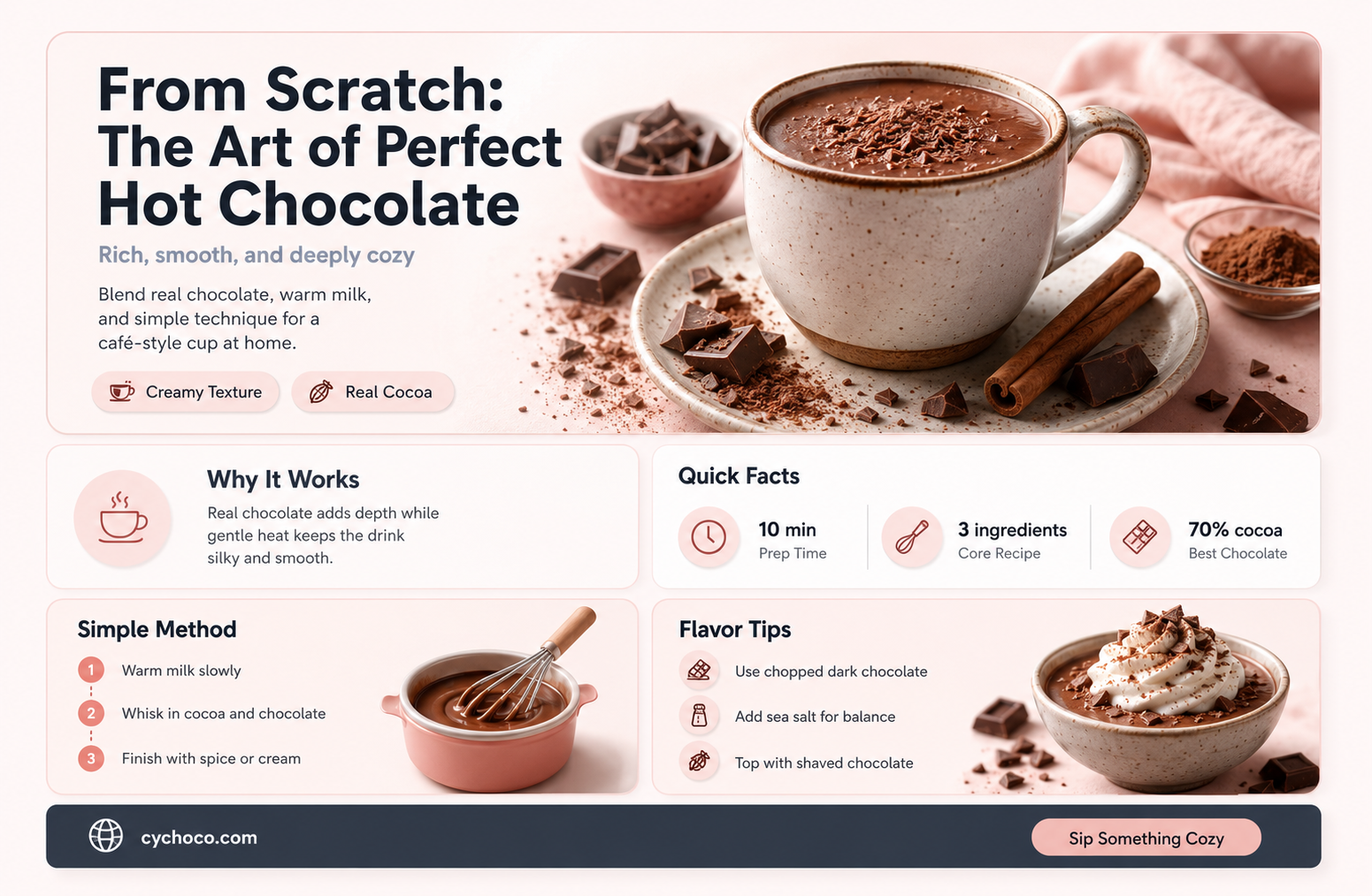 how to make hot chocolate from scratch