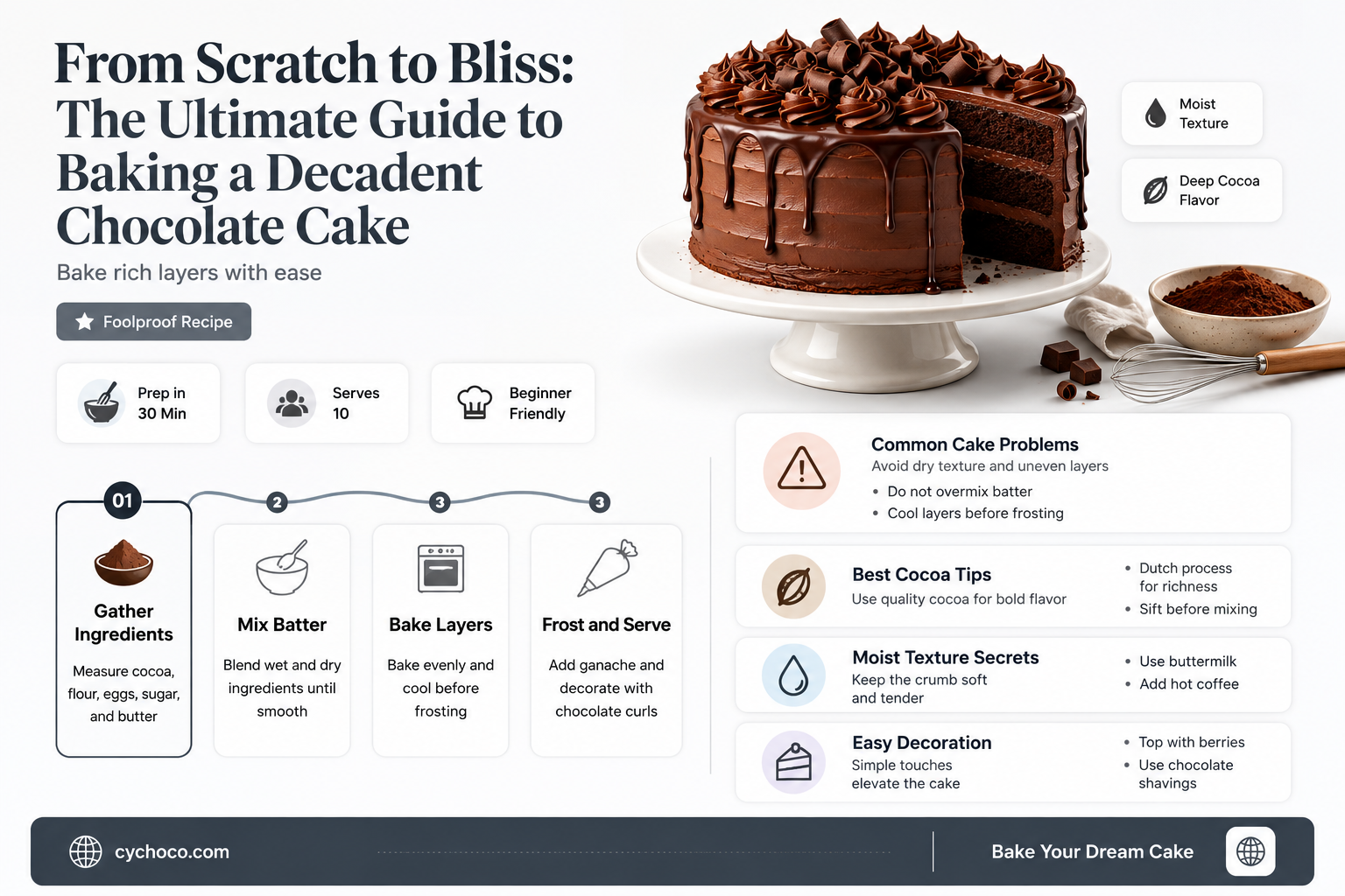 how make a chocolate cake from scratch