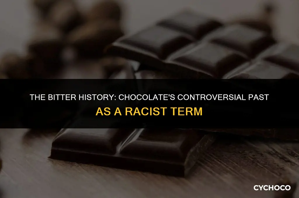 has chocolate ever been used as a racist term