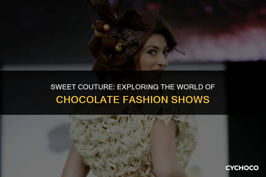 has there ever been a fashion show using chocolate clothing