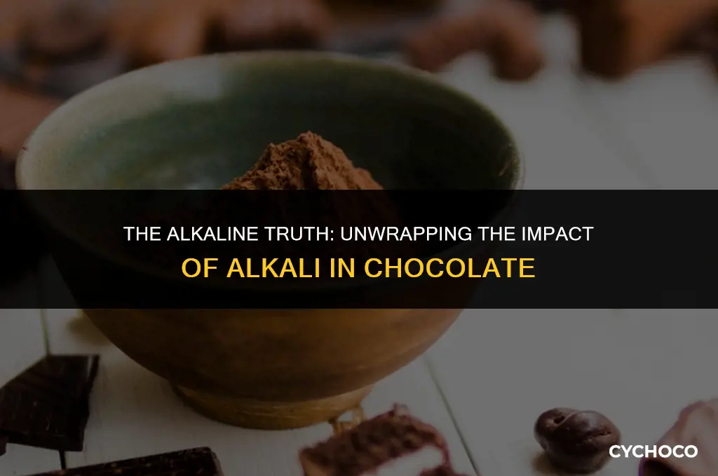 how bad is alkali in chocolate