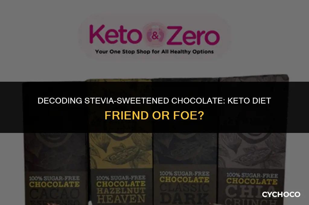 how bad is stevia sweetened chocolate for a keto diet