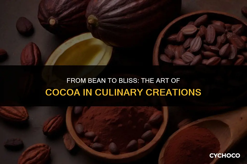 how cocoa beans are used to add flavor to foods