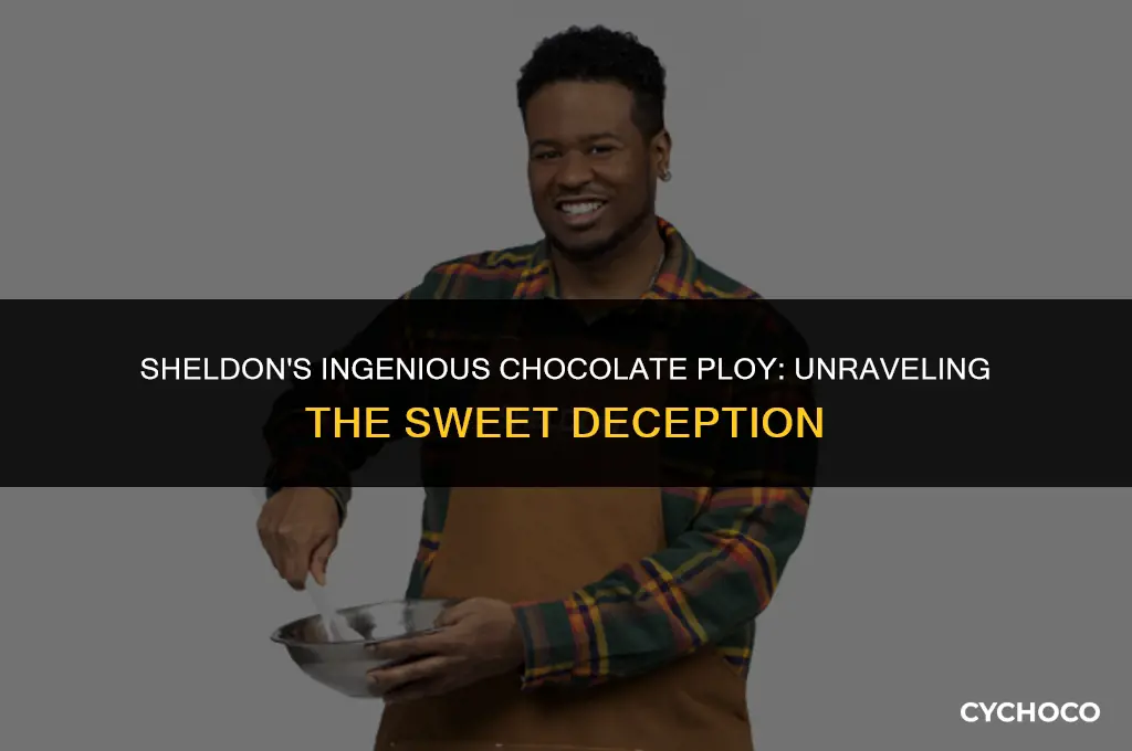 how did sheldon use the chocolate on leonard
