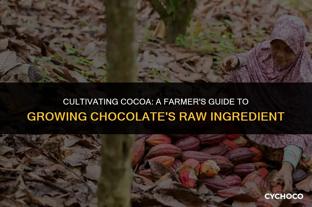 how do farmers grow cocoa beans
