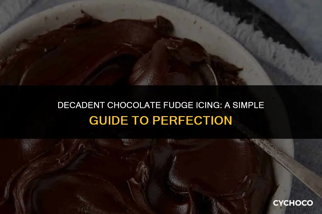 how do i make chocolate fudge icing