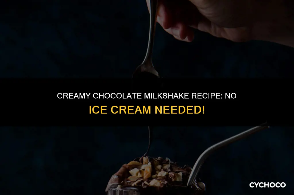 how do you make a chocolate milkshake without ice cream