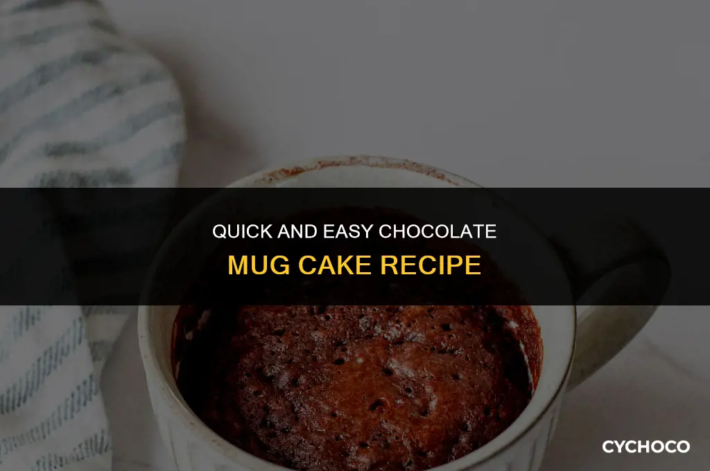 how do you make a chocolate mug cake