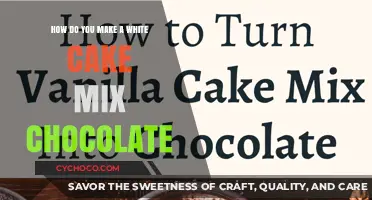 Transforming White Cake Mix into Decadent Chocolate Cake: Simple Steps