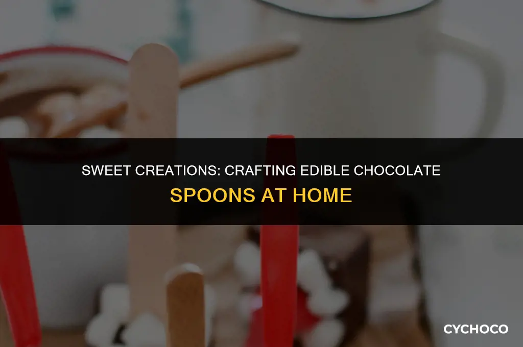 how do you make chocolate spoons
