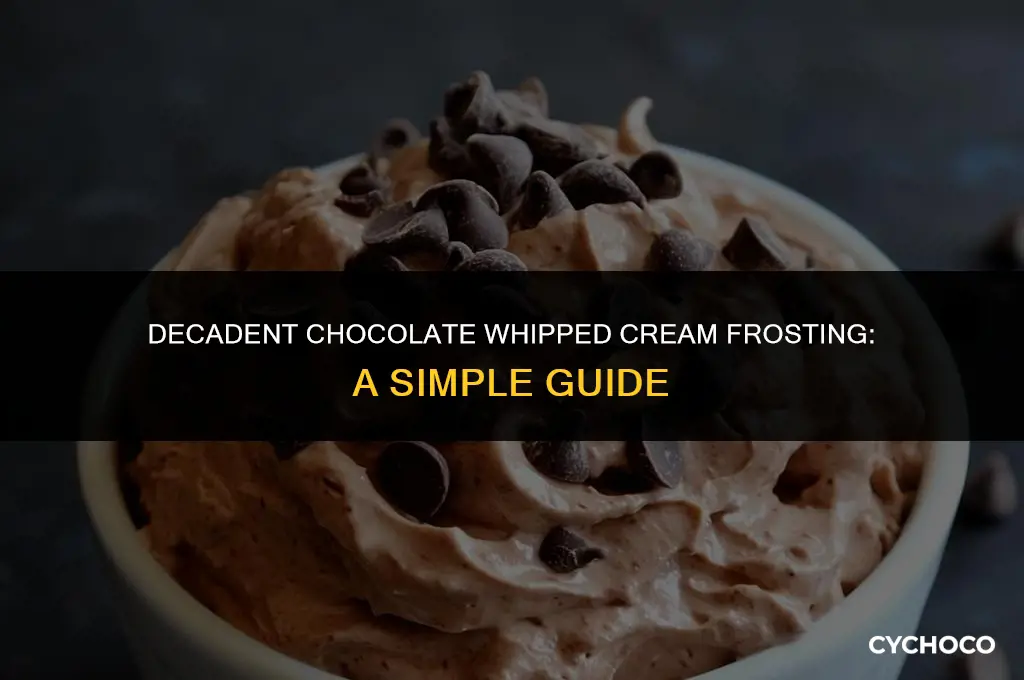 how do you make chocolate whipped cream frosting
