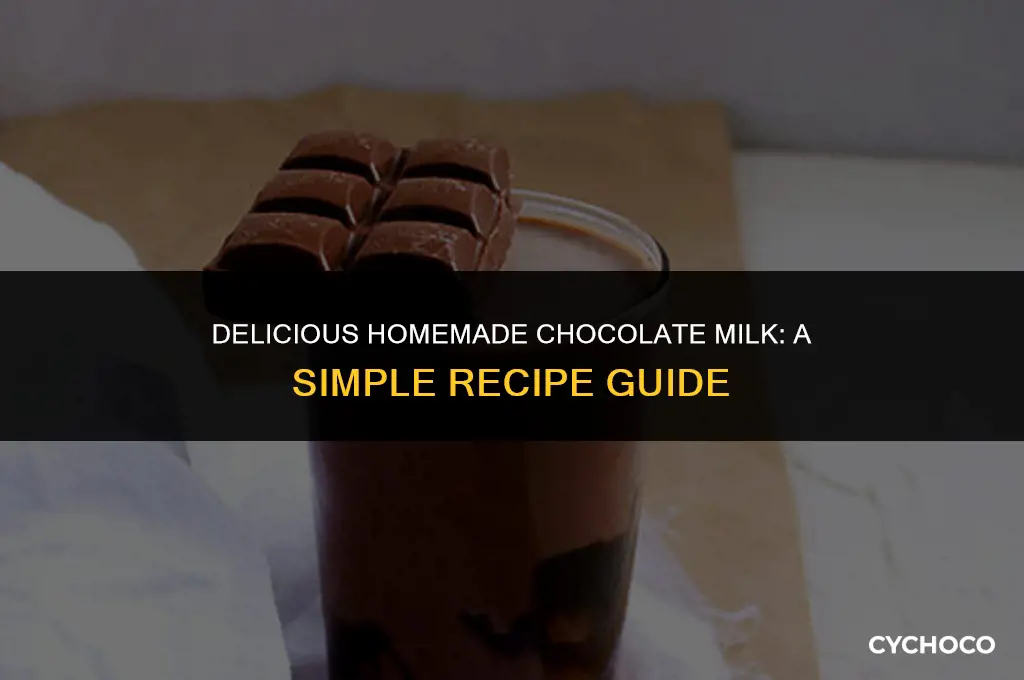 how do you make homemade chocolate milk