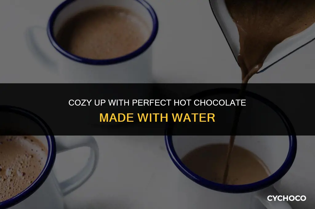 how do you make hot chocolate with water