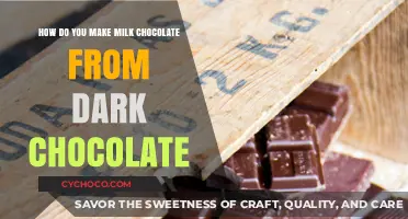 Transforming Dark Chocolate into Creamy Milk Chocolate: A Simple Guide