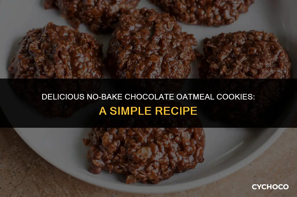 how do you make no bake chocolate oatmeal cookies