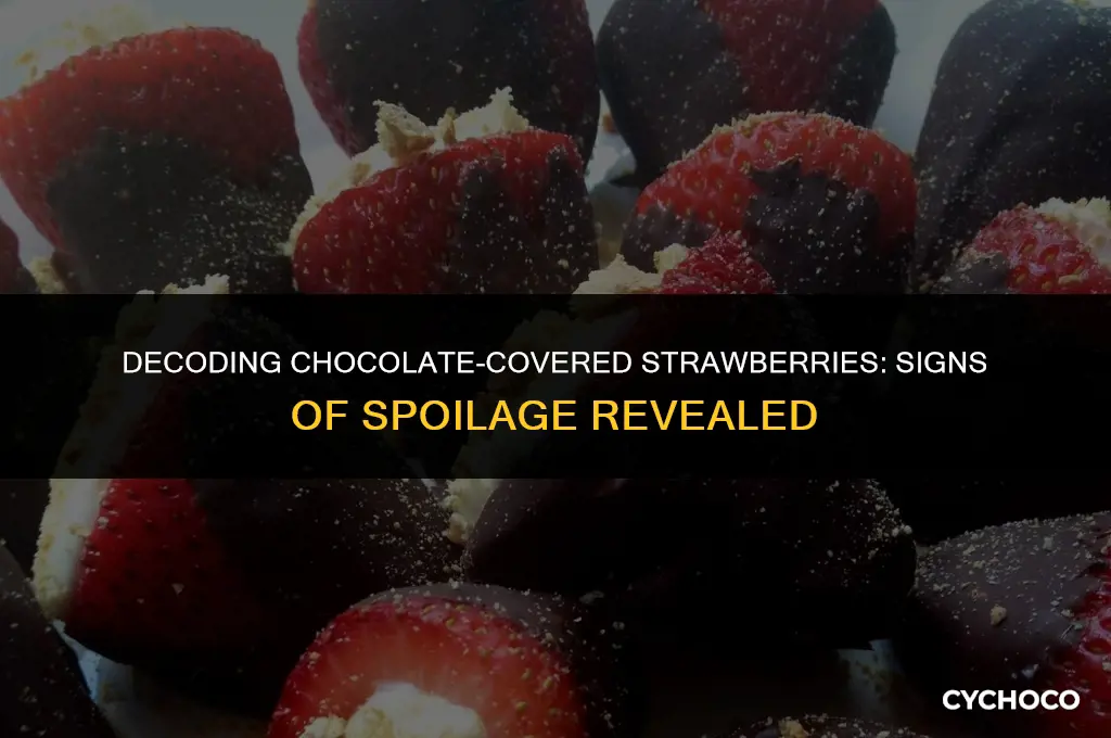 how do you tell if chocolate strawberry is bad