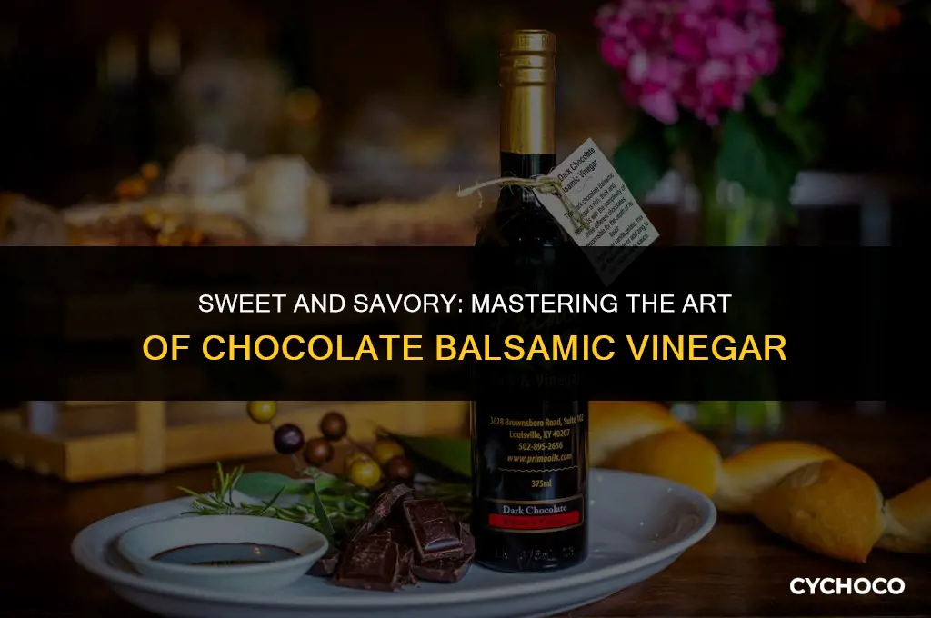 how do you use chocolate balsamic vinegar
