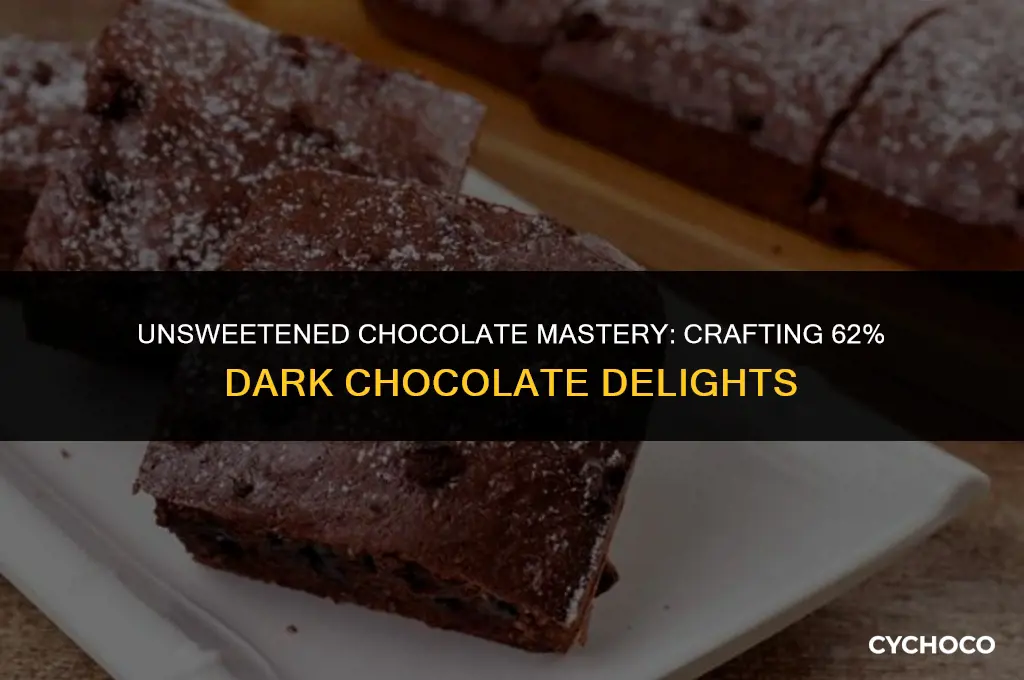 how do you use unsweetened chocolate fo 62 chocolate