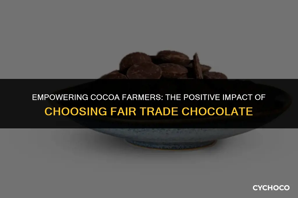 how does buying fair trade chocolate help