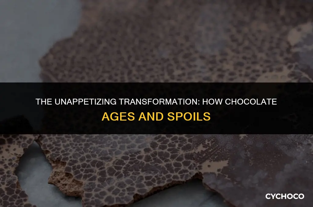 how does chocolate look when it goes bad